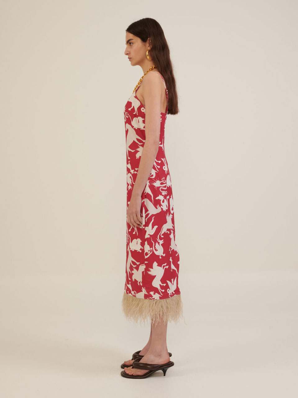 Milkwhite-Printed-Slip-Dress-With-Feathers-2
