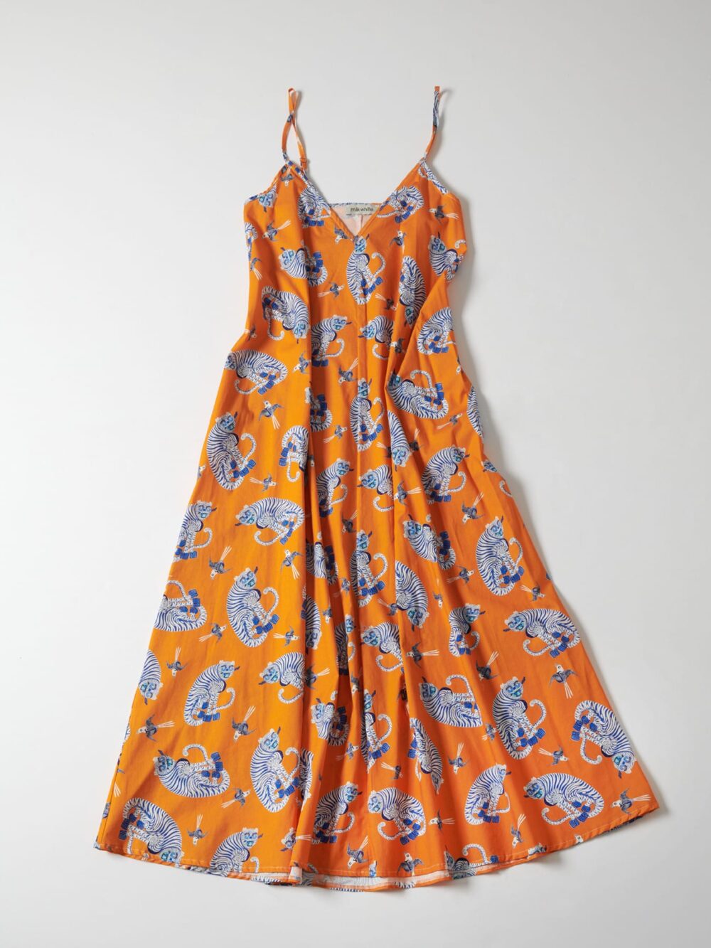 MILKWHITE-Tiger-Orange-Dress